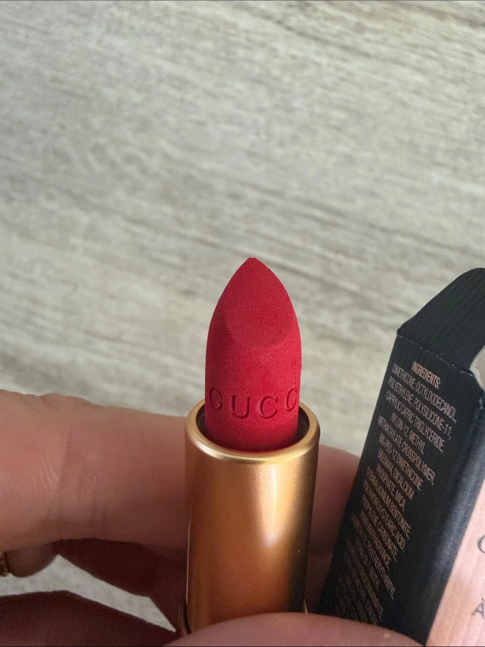 Gucci Matte Lipstick Goldie Red 25 - Bold Red mini